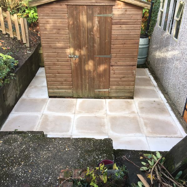 New patio and shed